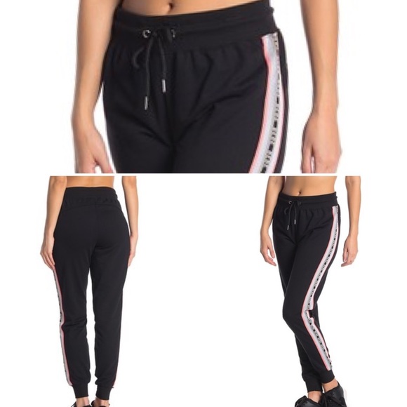 New and Adorable bebe Athletic striped joggers Sm - Picture 1 of 6
